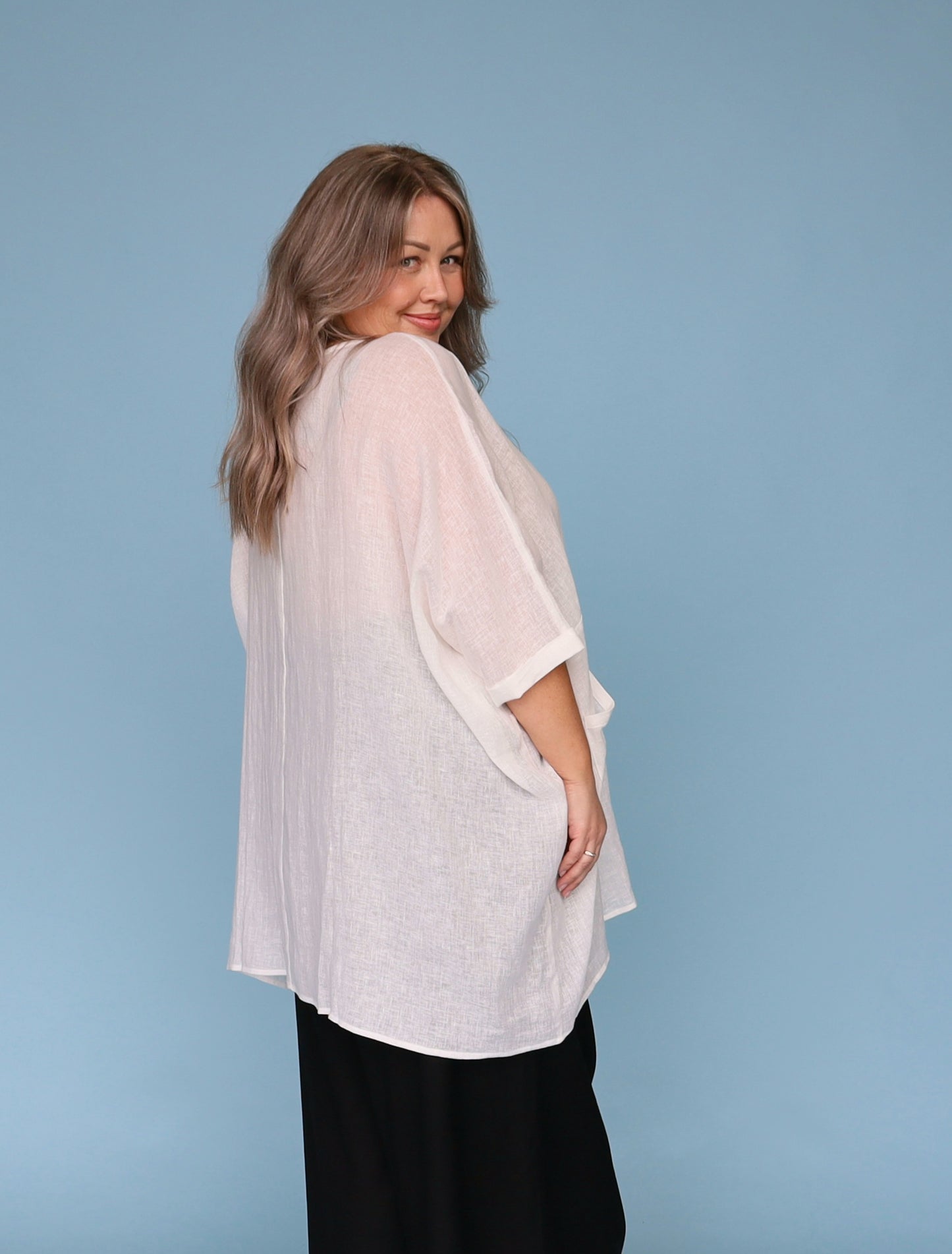 Oversized Box Top - White