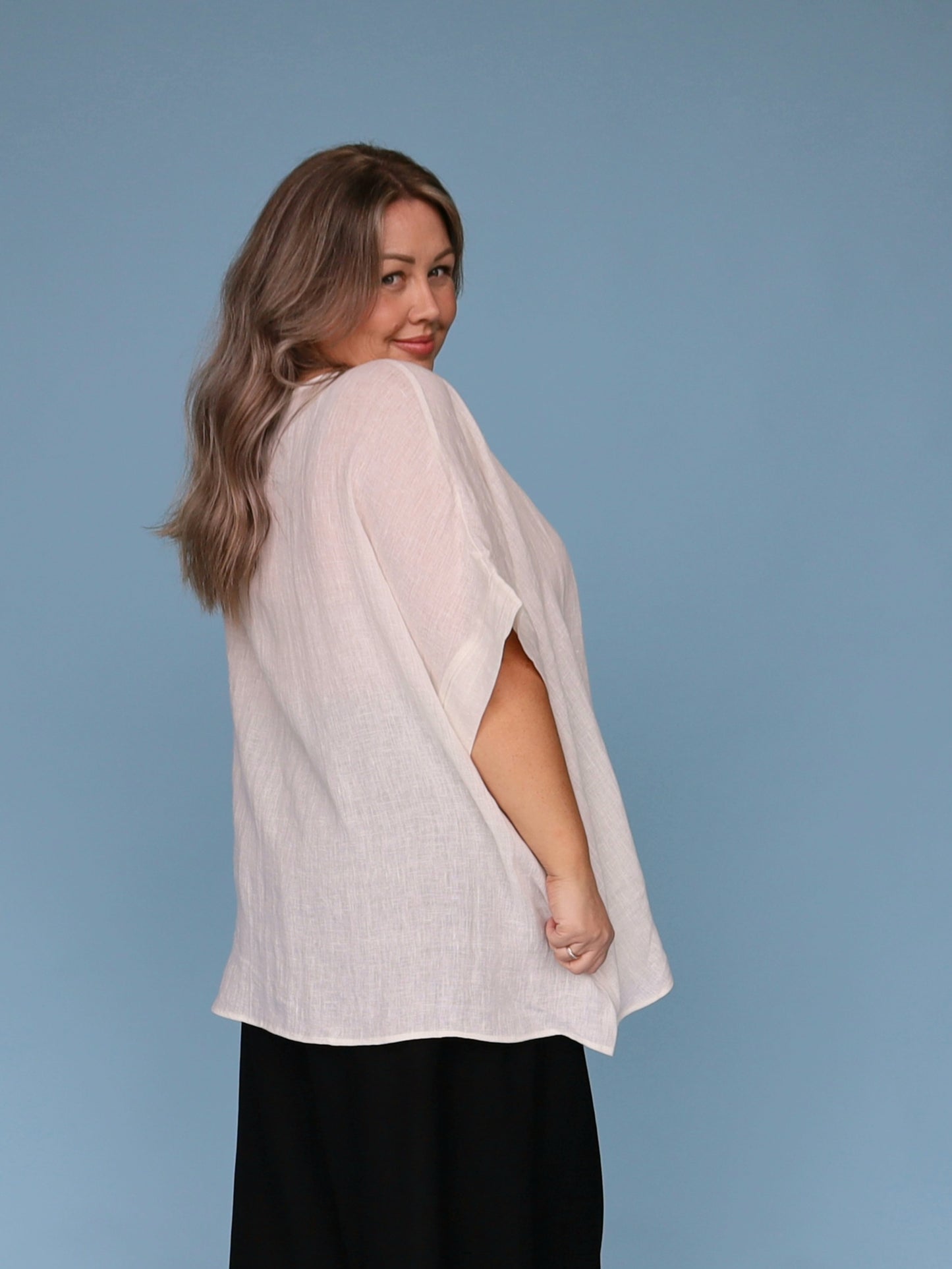 Monaco Box Top - White