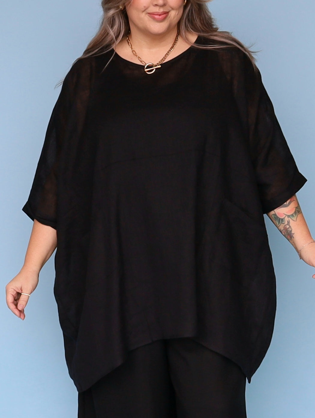 Oversized Box Top - Black