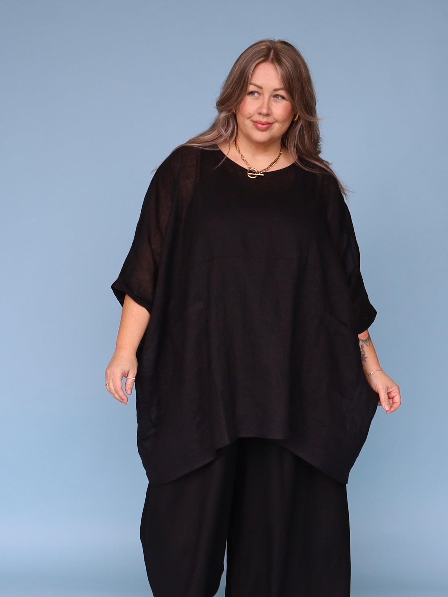 Oversized Box Top - Black