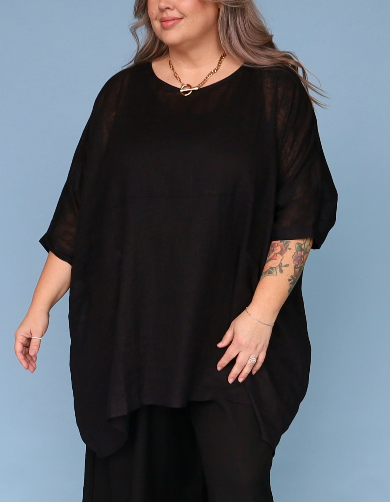 Oversized Box Top - Black