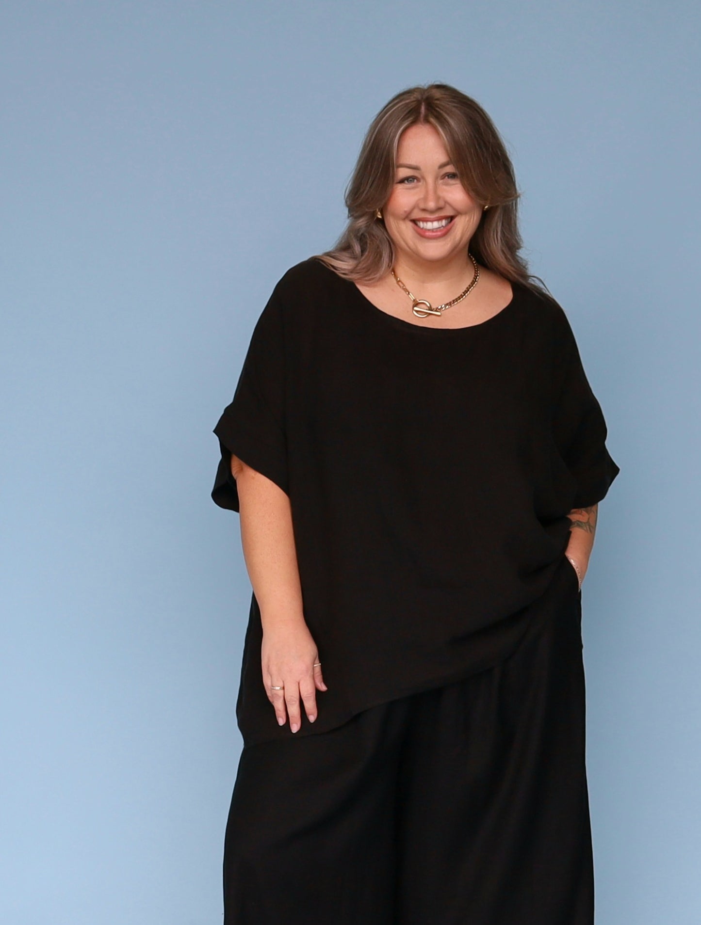 Monaco Box Top - Black