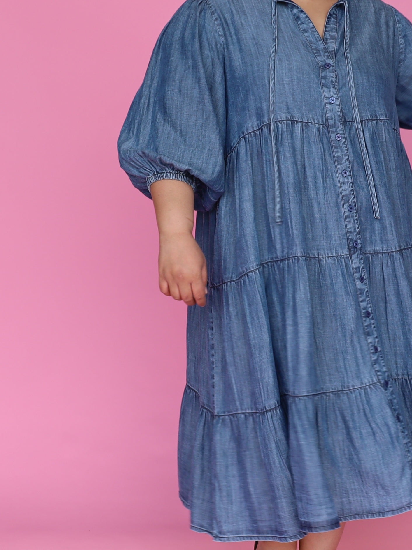 Laura Midi Dress - Chambray