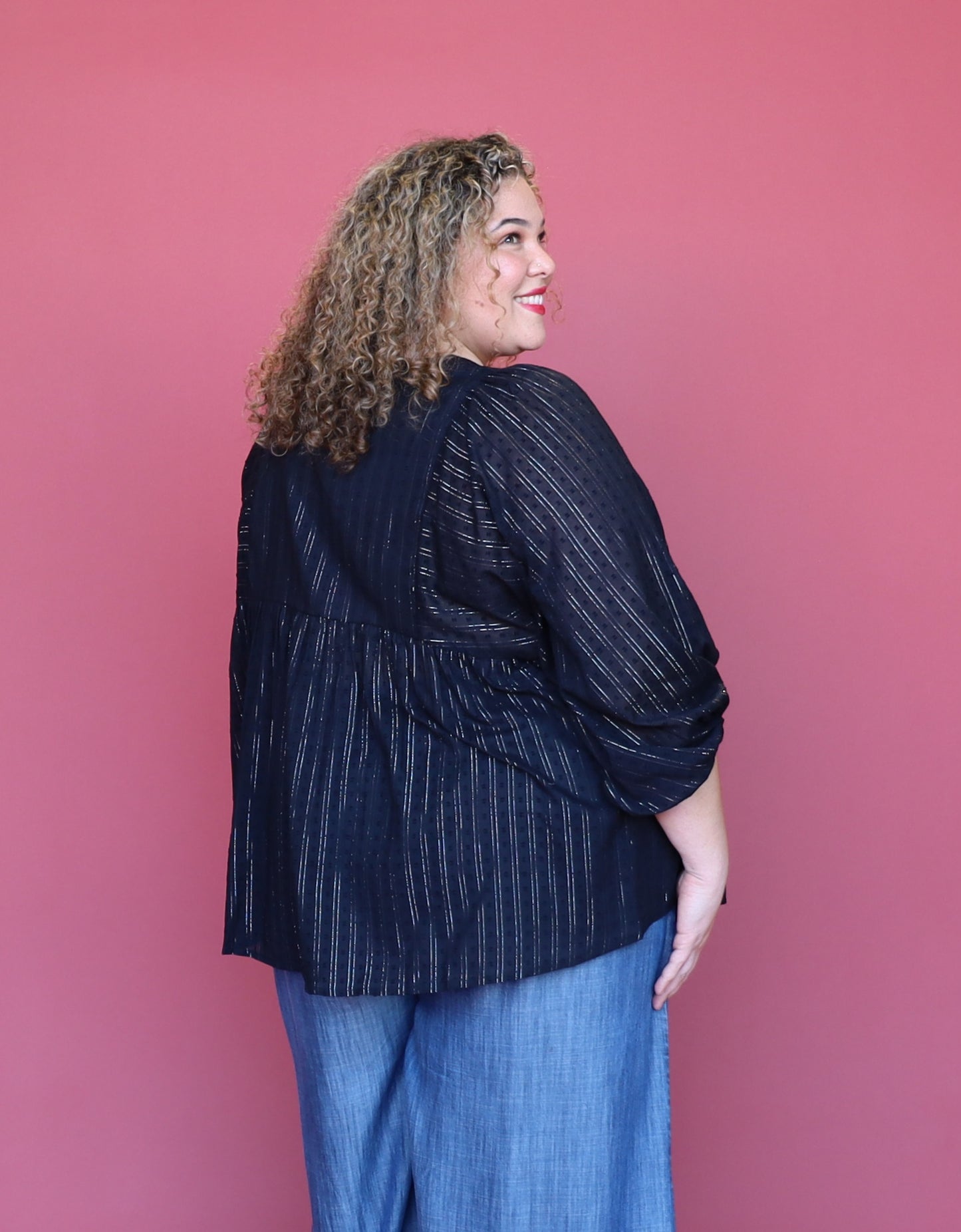 Matisse Blouse - Black Lurex