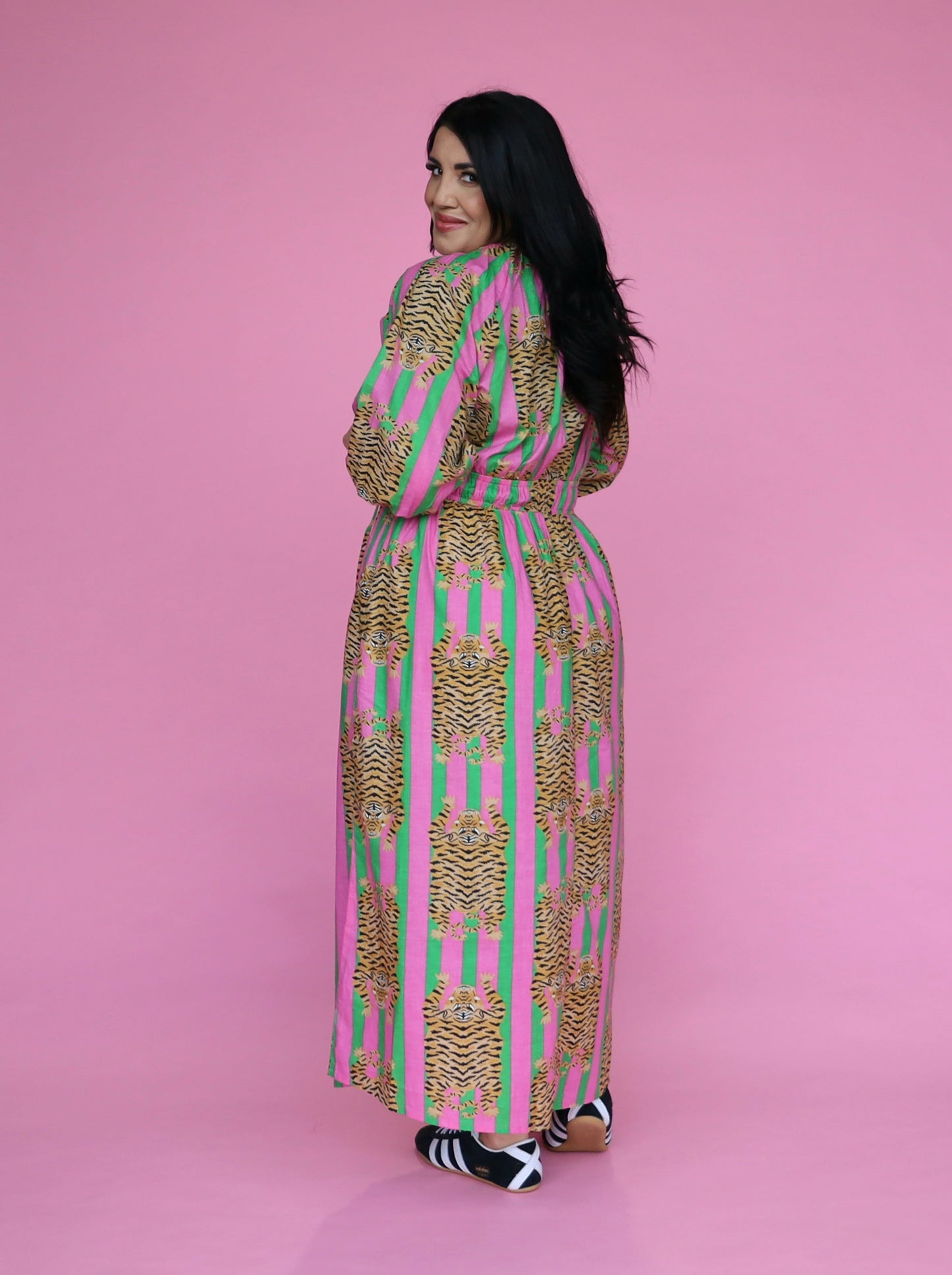 Peyton Dress - Sorbet Tibetan Tiger