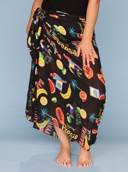 Cabana Sarong - Black