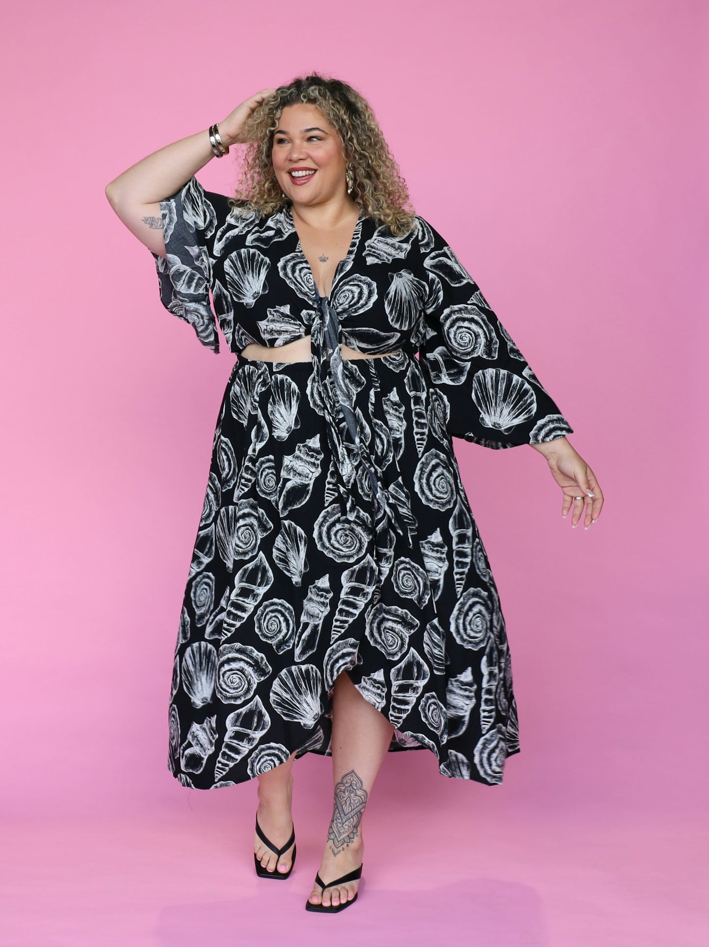 Joplin Maxi - Black Seashells