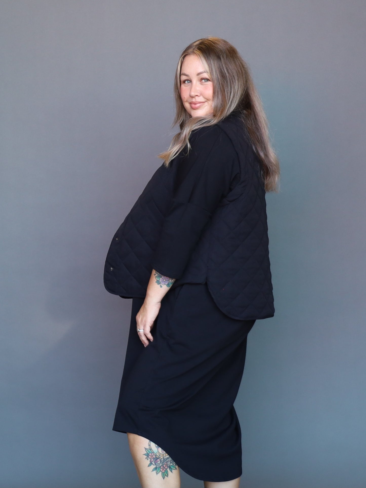 Quilted Vest - Black - Isla-Maree