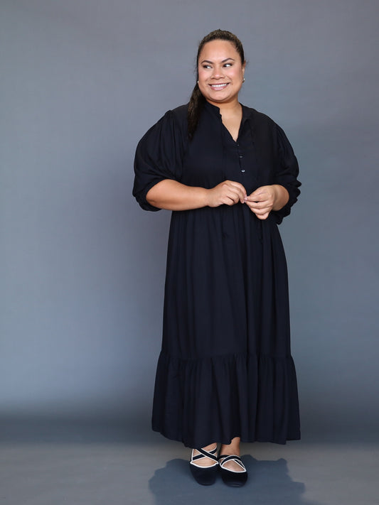 Delilah Dress - Black - Isla-Maree