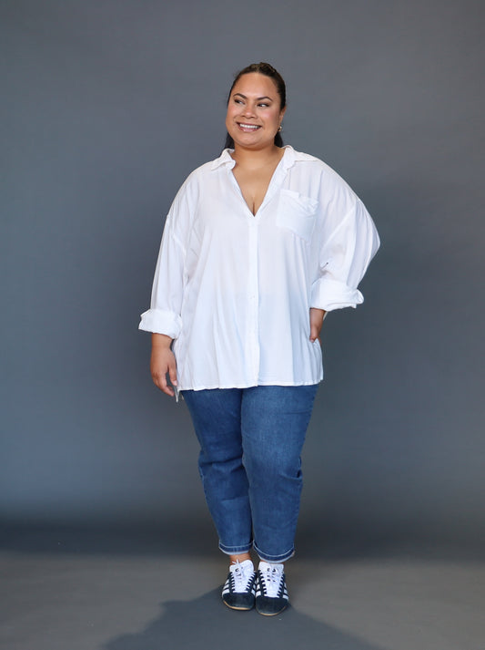 Boyfriend Shirt - French Vanilla - Isla-Maree