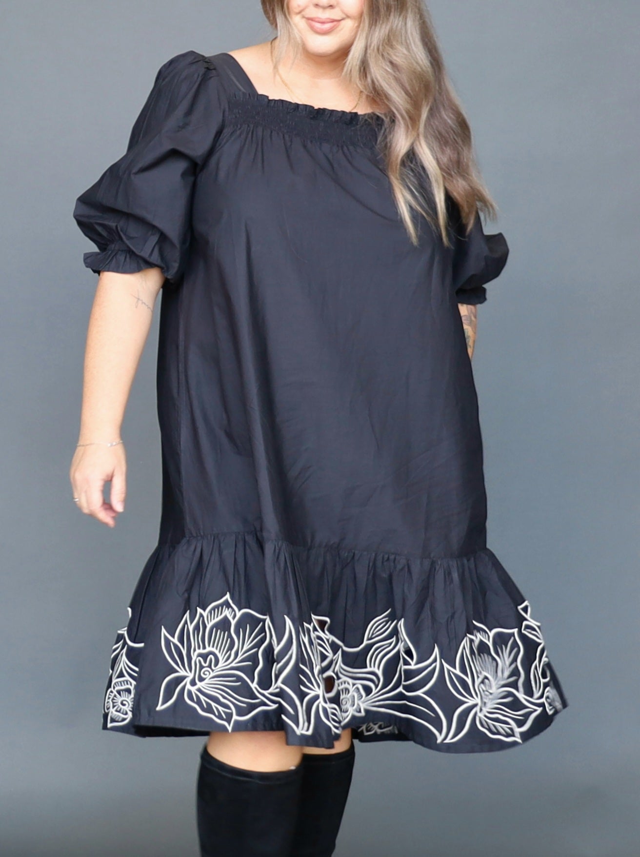 Rosa Dress - Black - Isla-Maree