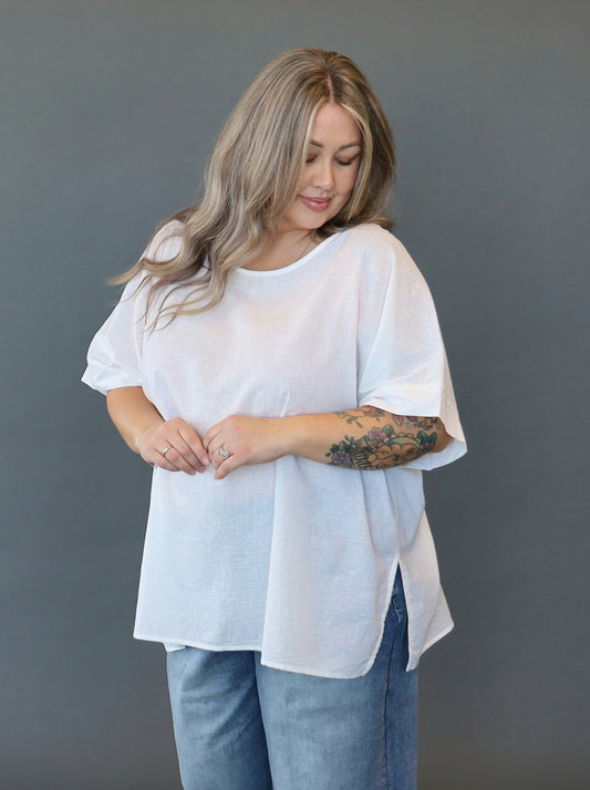 Monaco Split Top - Ivory
