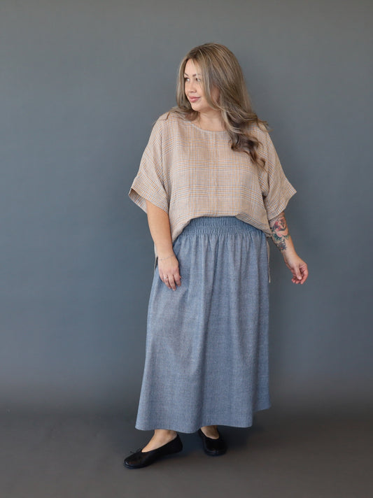 Hattie Skirt - Hickory Stripe