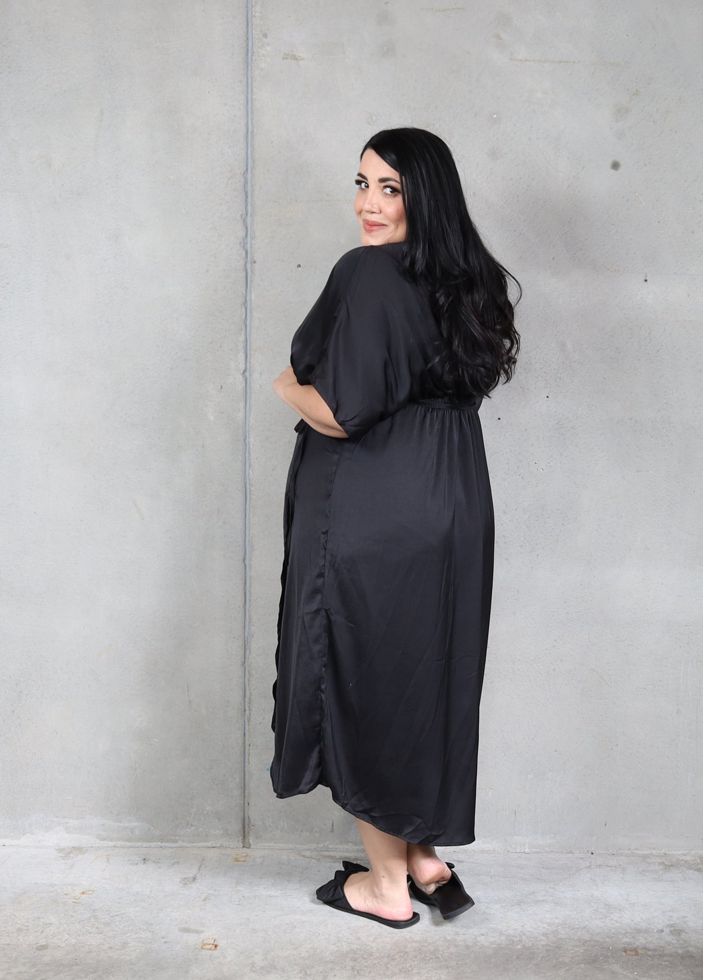 Rapture Wrap Dress - Ebony
