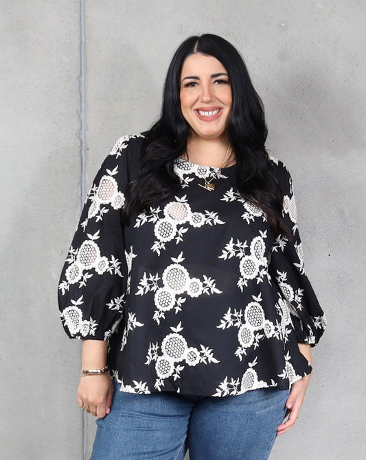 Amalfi Top - Broderie