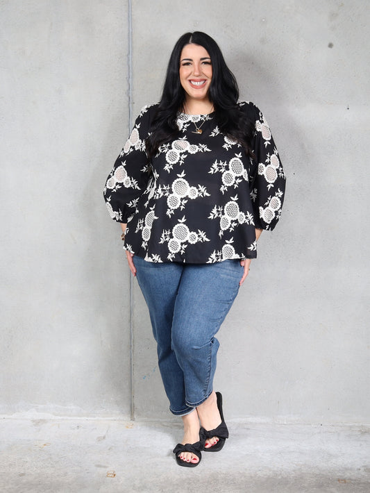 Amalfi Top - Broderie