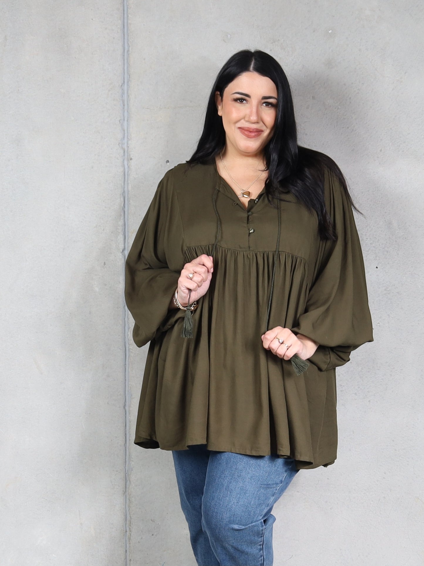Monet Blouse - Army