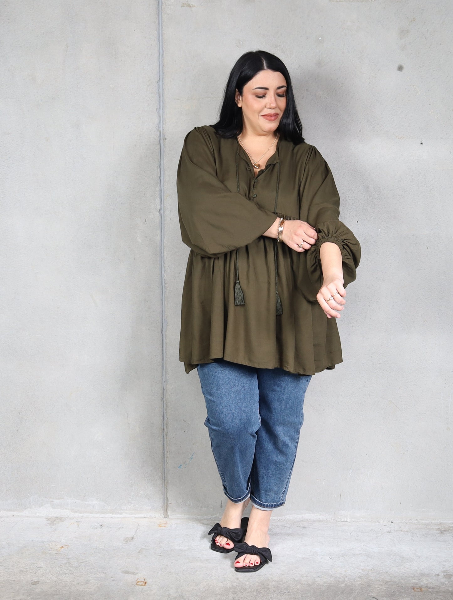 Monet Blouse - Army