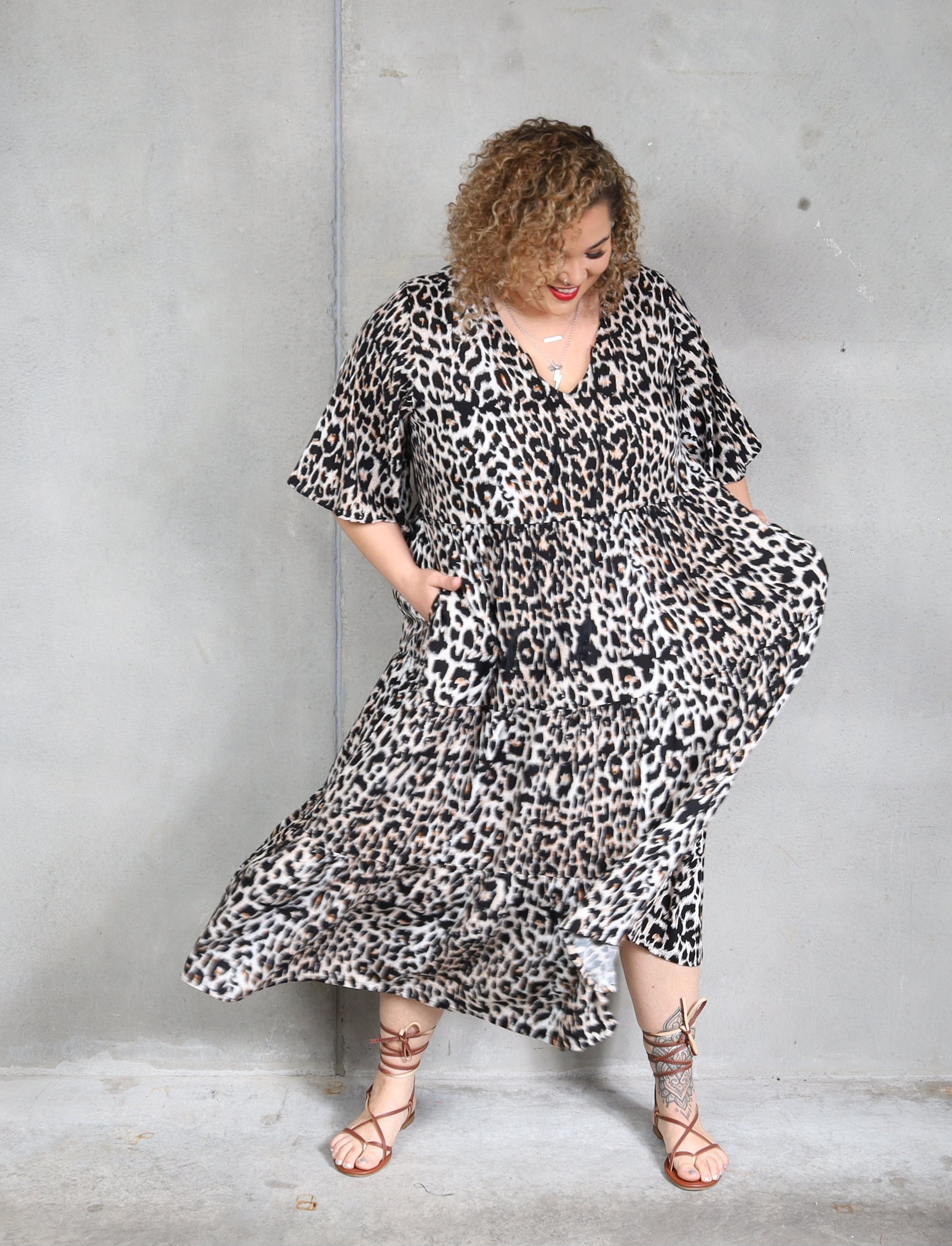 Florence Dress Short Sleeve - Jungle - Isla-Maree