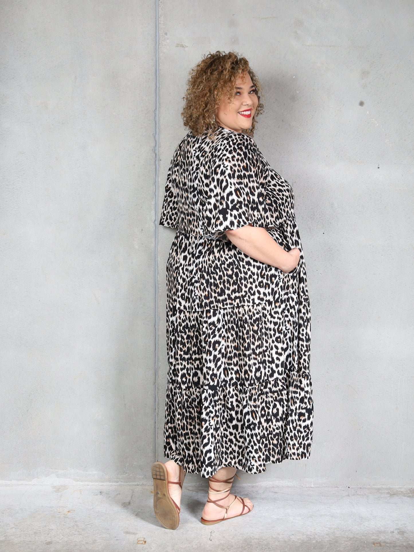 Florence Dress Short Sleeve - Jungle - Isla-Maree