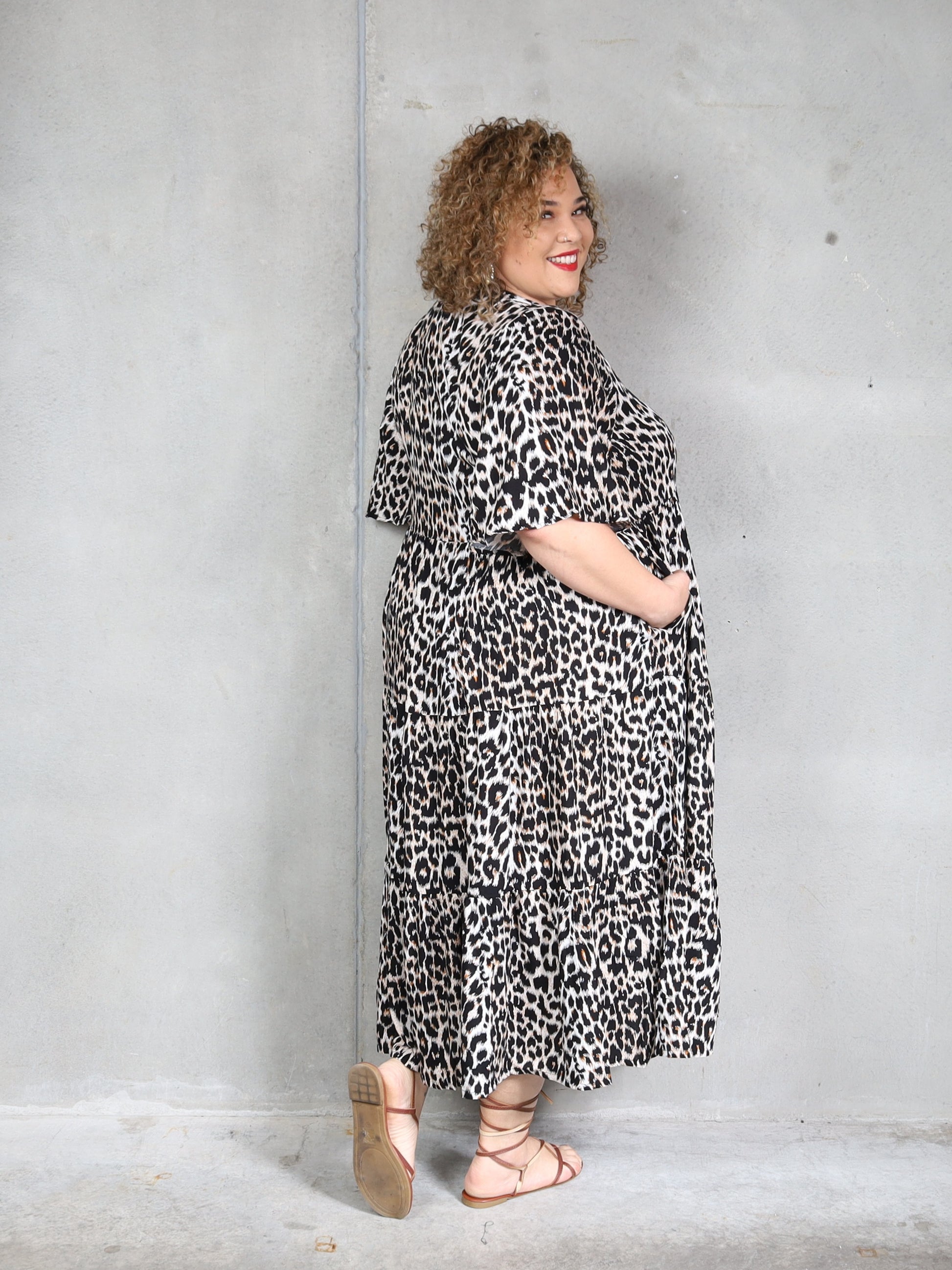 Florence Dress Short Sleeve - Jungle - Isla-Maree