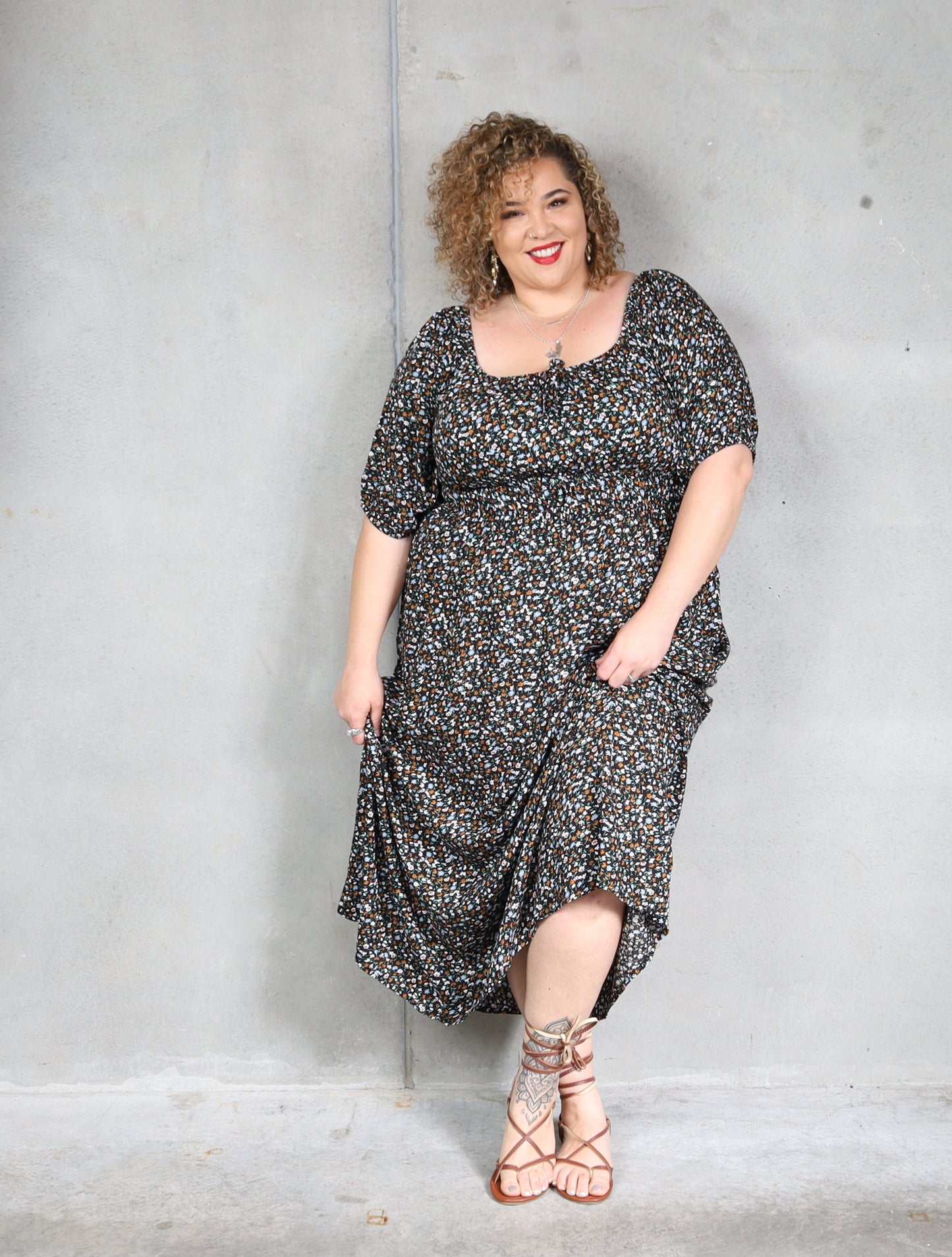 Tabitha Dress - Forget Me Not