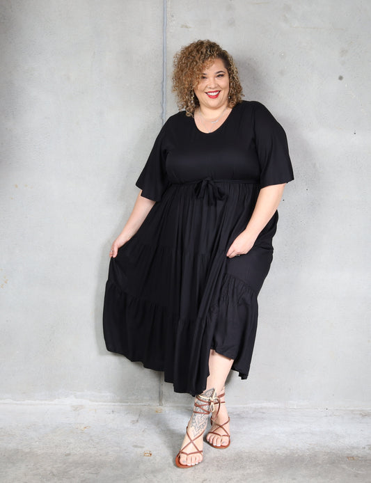 Jasmine Dress - Black - Isla-Maree