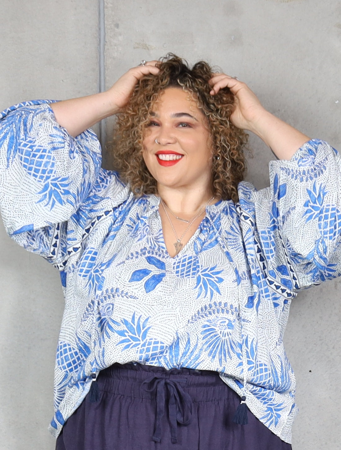 Sara Blouse - Parrot