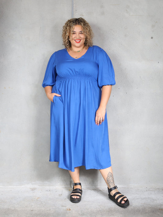 Molly Dress - Electric Blue