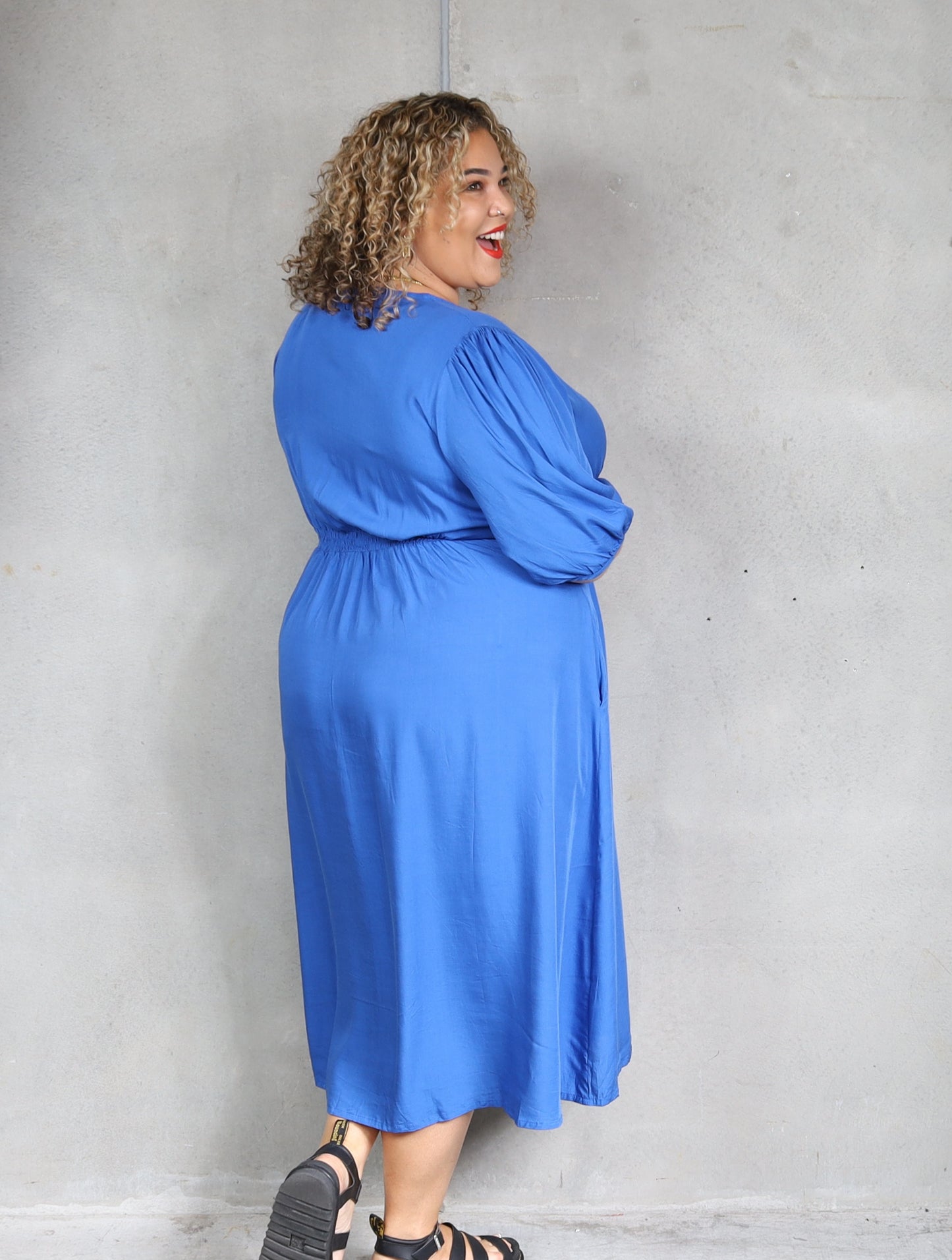 Molly Dress - Electric Blue