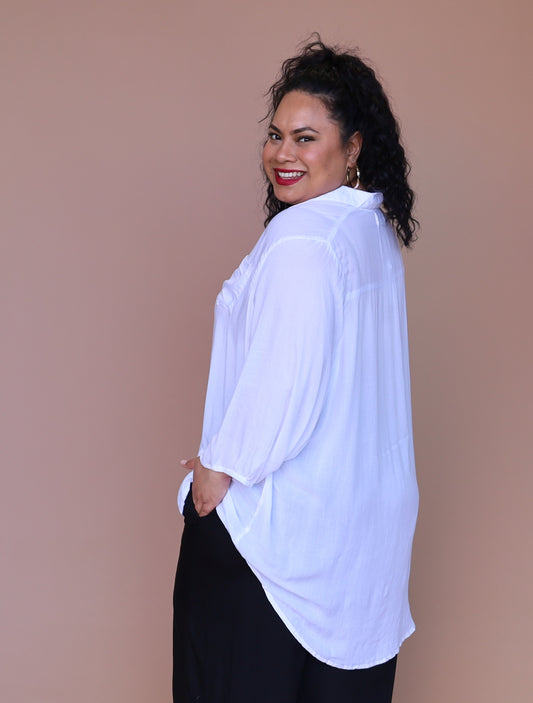 Haven Shirt - White - Isla-Maree