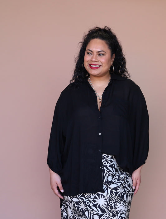Haven Shirt - Black - Isla-Maree
