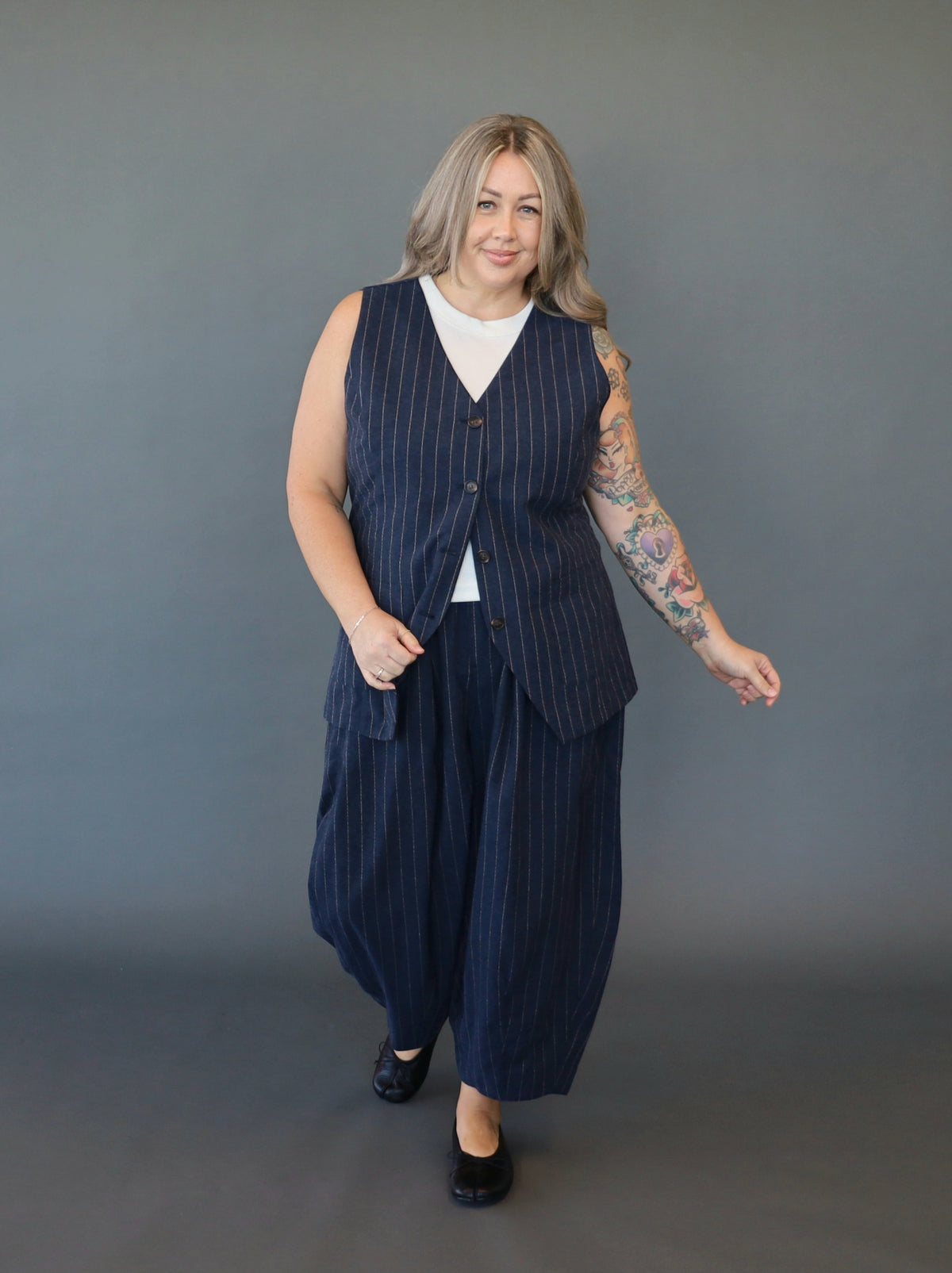 Let's Dance Pant - Ink Pinstripe - PRE SALE EARLY OCTOBER