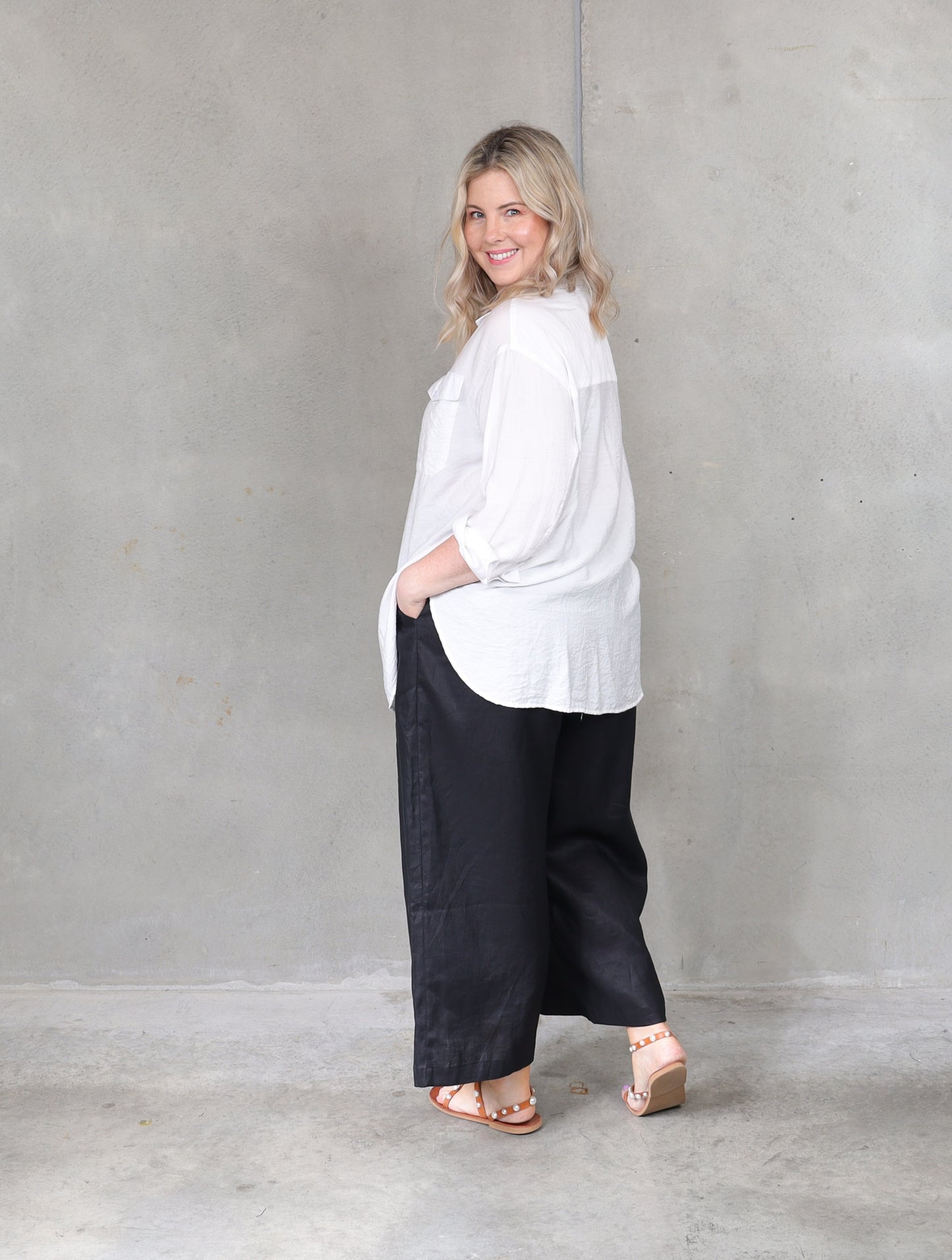 Relax Shirt - Ivory - Isla-Maree