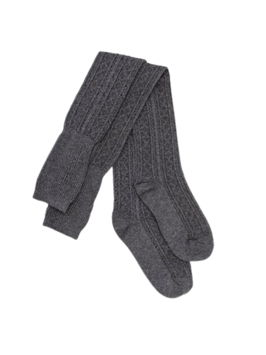 Antler High Sock - Cable Grey
