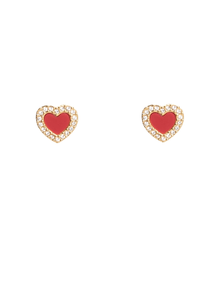 Antler Heart of Fire Earring