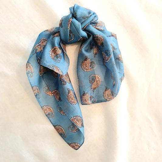 Silk Neck Tie Scarf - Paisley