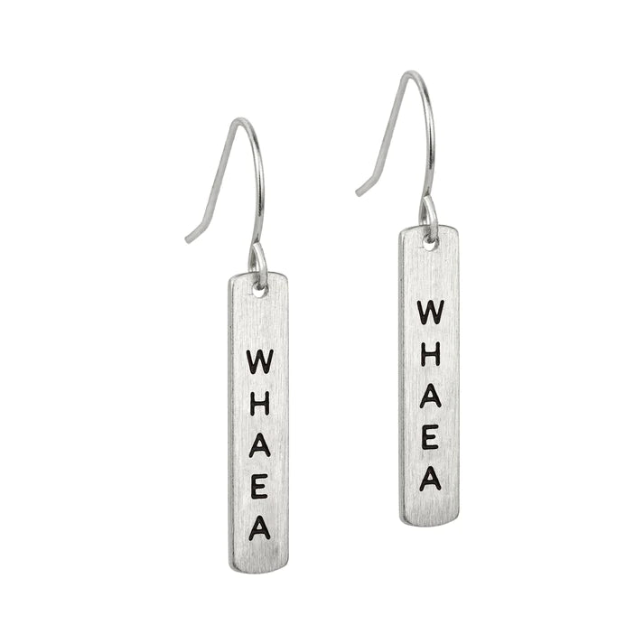 Te Reo Whaea Earrings - Silver