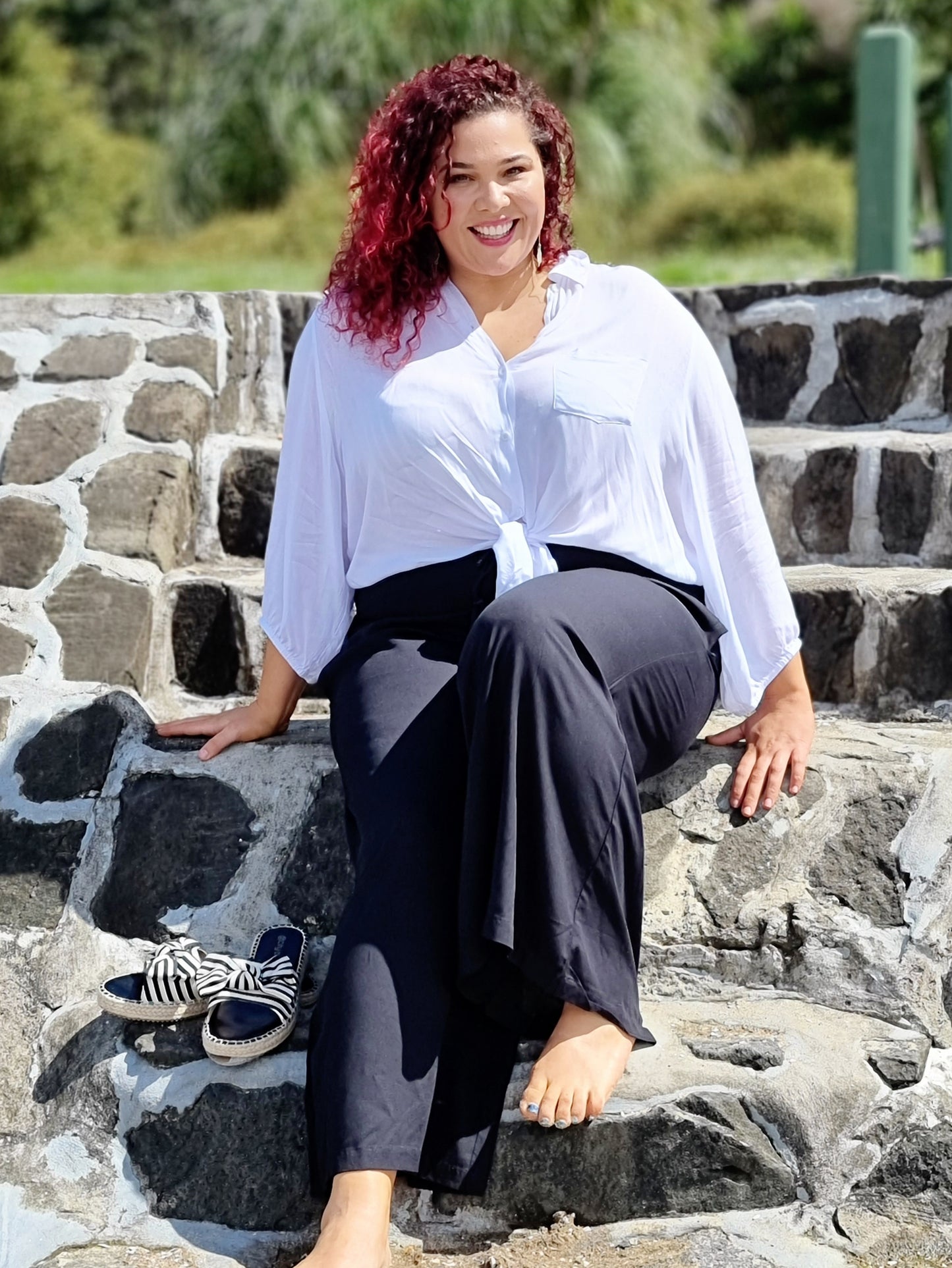 Haven Shirt - White - Isla-Maree