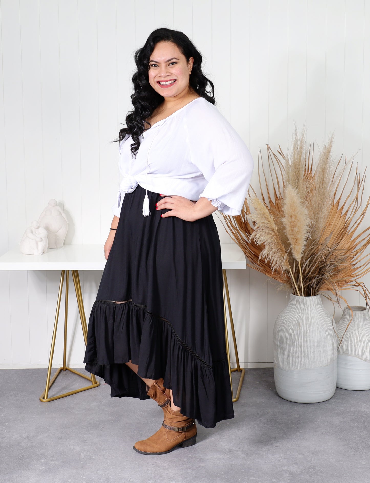 Gypsy Skirt - Black - Isla-Maree
