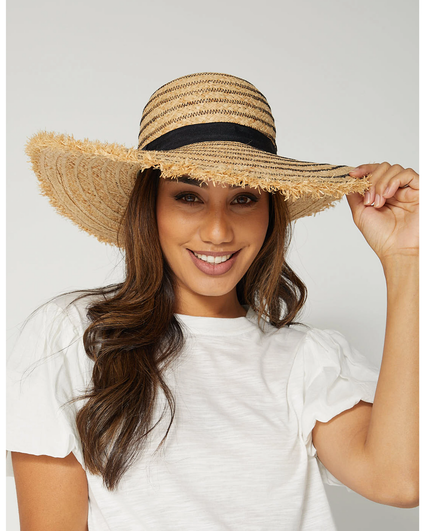 Stella + Gemma Raffia Hat - Natural