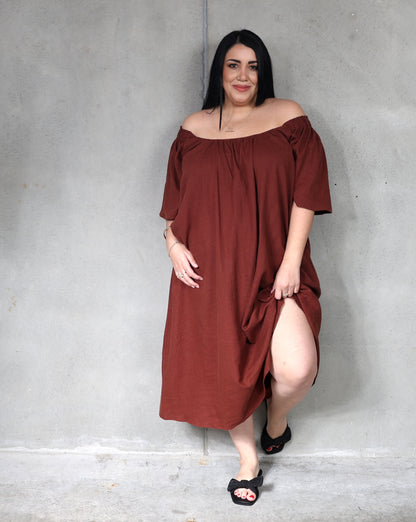 Haven Flora Maxi Dress - Espresso