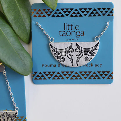 Kauae Breastplate Necklace - Silver - Isla-Maree