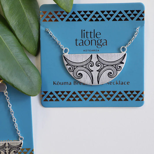 Kauae Breastplate Necklace - Silver - Isla-Maree