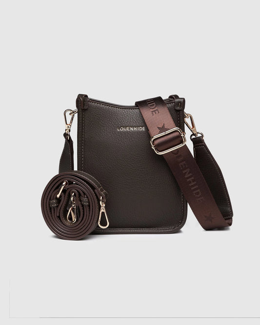 Louenhide Parker Crossbody Bag - Choc/Black - Isla-Maree