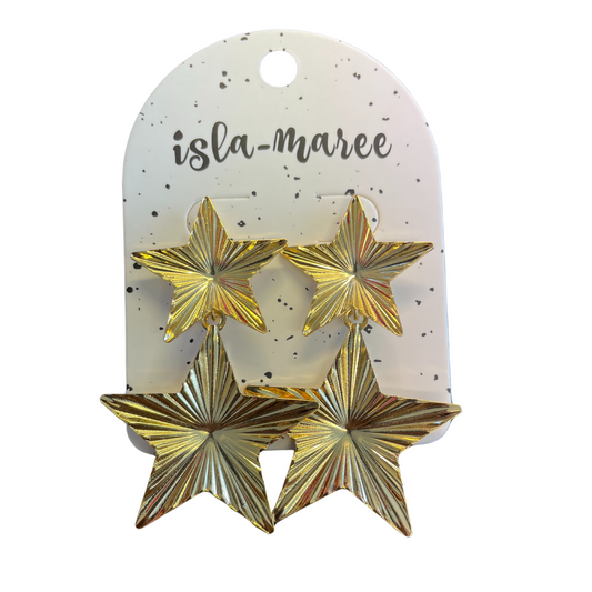 Falling Star Earring - Gold