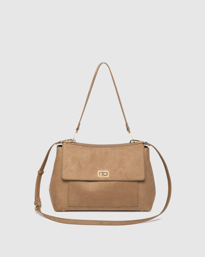Louenhide Arden Suedette Shoulder Bag - Honey