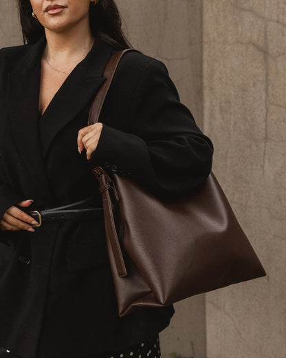 Louenhide Peyton Shoulder Bag - Chocolate