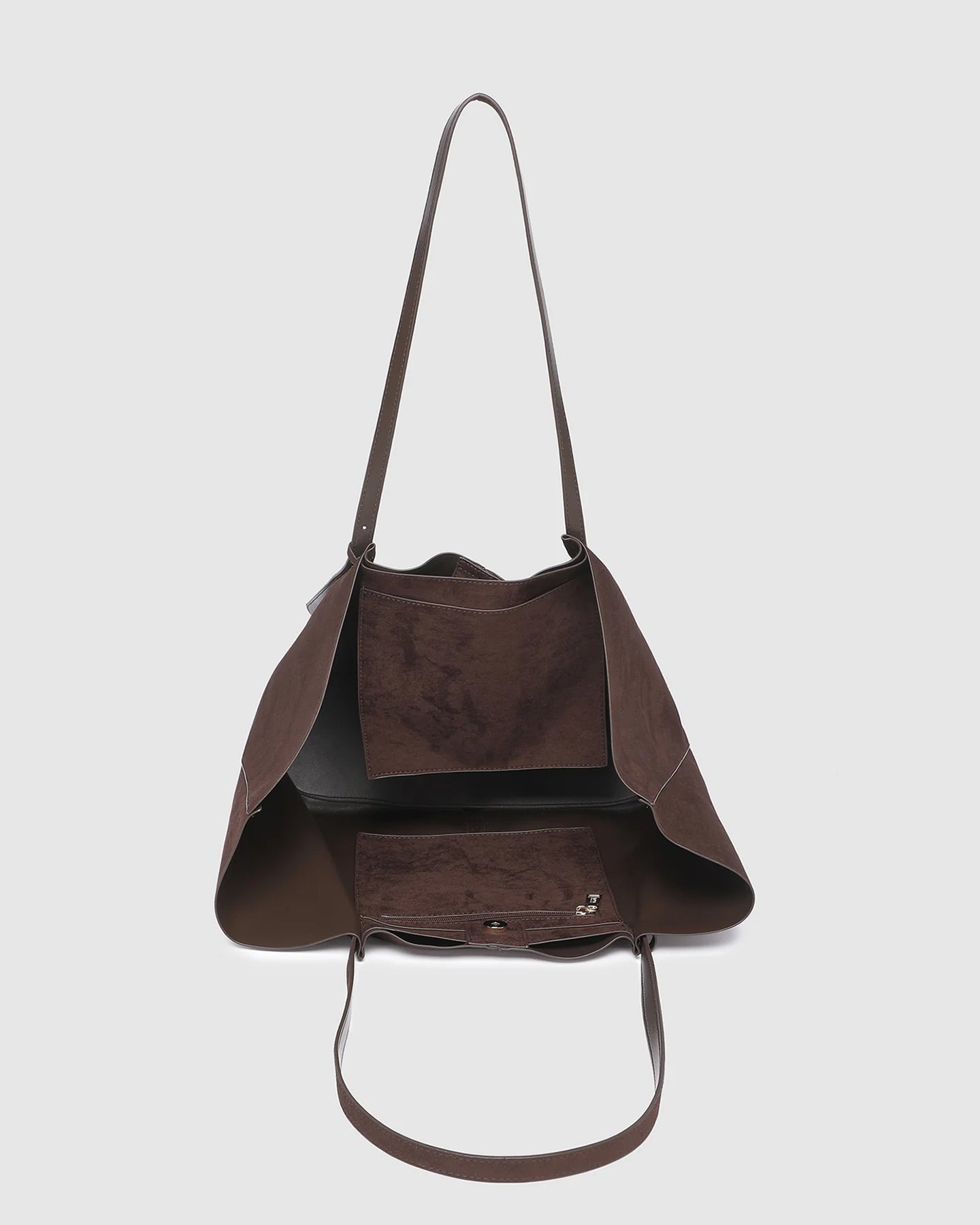 Louenhide Sawyer / Louie Pouch Set - Choc Suedette