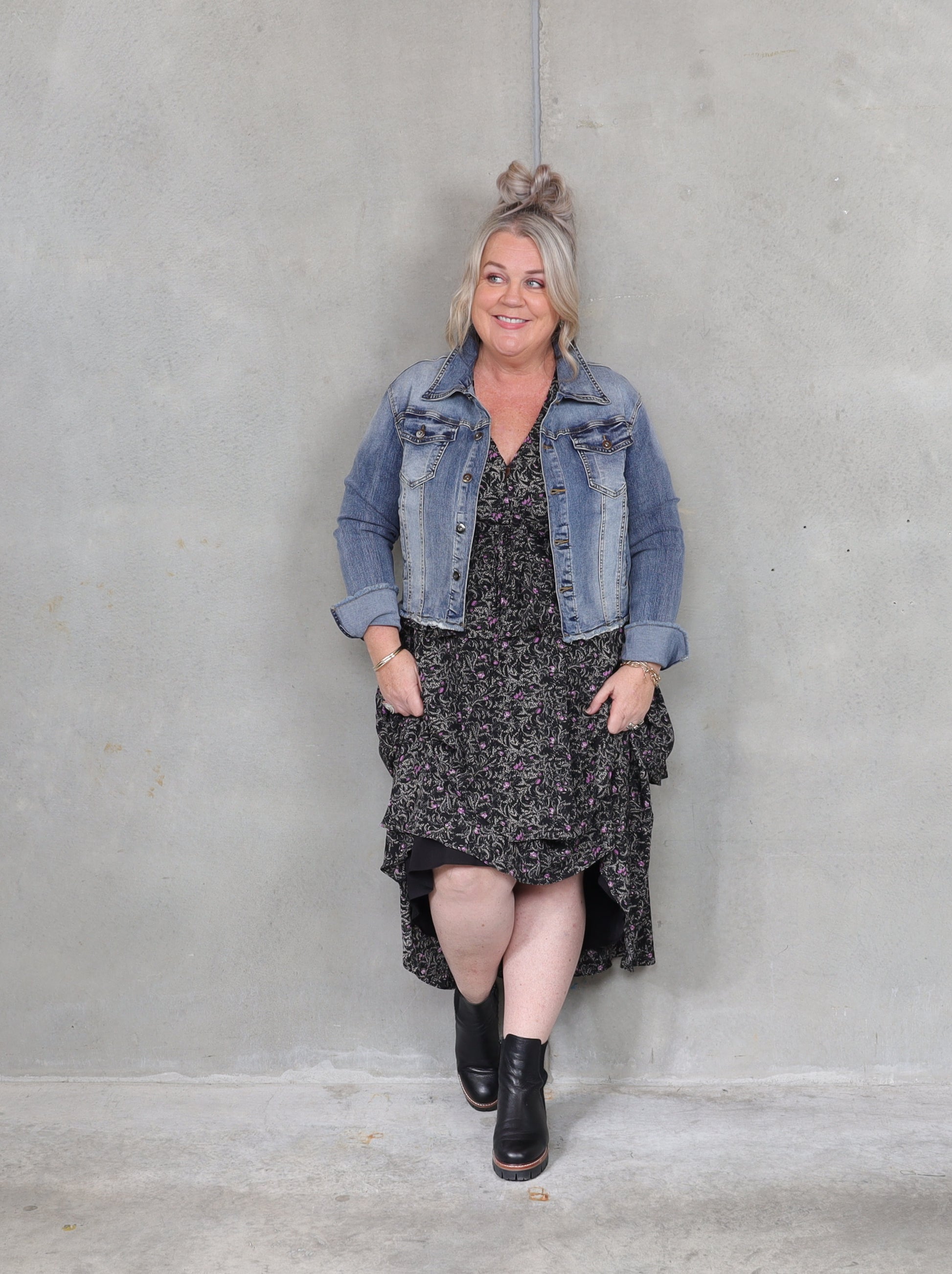 Highway Star Denim Jacket - Vintage Blue - Isla-Maree
